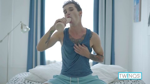 Sucking dildo, sex toy, twunk