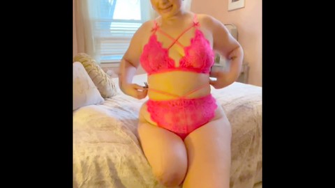 Sexy blonde, garb, kneading