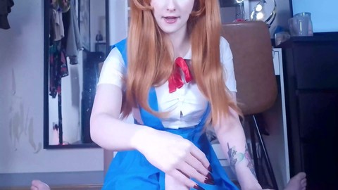 Asuka afirma su dominio sobre Shinji por intentar besarla